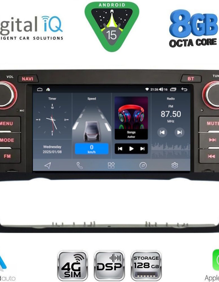 DIGITAL IQ BLM 795_CPA (7" DECK) MULTIMEDIA OEM for BMW S.3 (E90-91-92-93) mod. 2005-2012