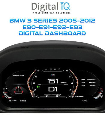 DIGITAL IQ DDD 954_DC (10in) DIGITAL CLUSTER for BMW 3 Series (E90-E91-E92-E93) mod. 2005-2012