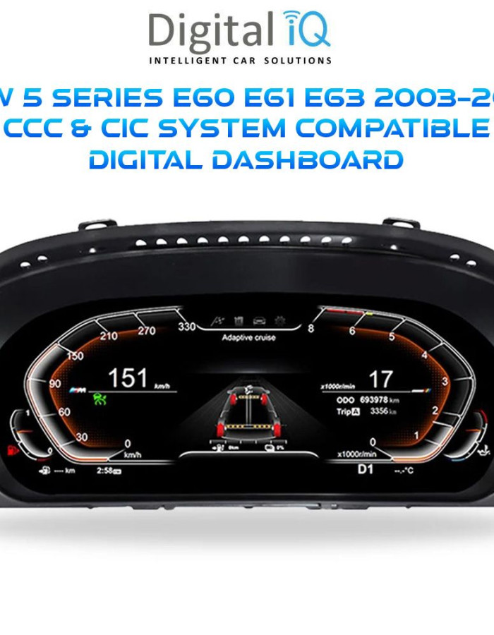 DIGITAL IQ DGU 958_DC (12.3in) (DIGITAL CLUSTER for BMW 5 Series (E60-E61-E63) mod. 2003-2009 with CCC-CIC system