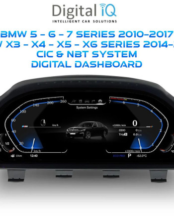 DIGITAL IQ FZ 972_IC (12.3in) BMW 5 - 5 GT - 6 - 7 Series mod. 2010-2017 / X3 - X4 - X5 - X6 mod. 2014-2017 DIGITAL DASHBOARD