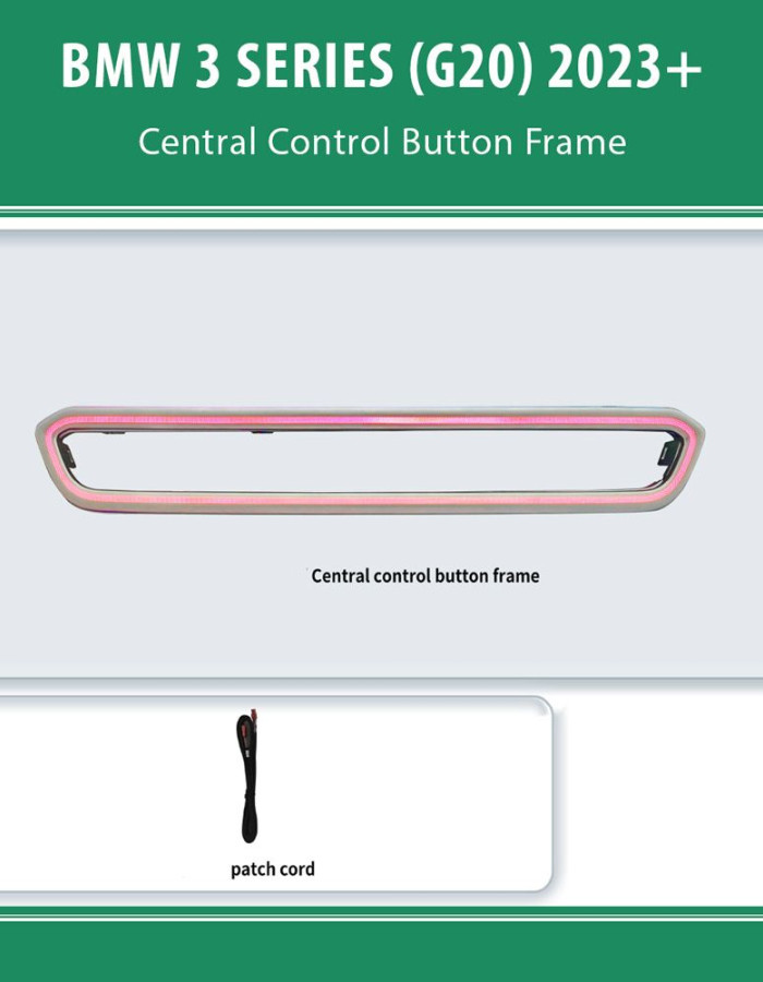 DIQ AMBIENT BMW S.3 (G20) FRAME (Digital iQ Co-Pilot Trim for BMW Series 3 mod. 2023+ FACELIFT, Buttons Frame)