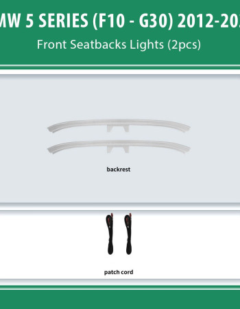 DIQ AMBIENT BMW S.5 (ST) (F10- G30) mod. 2012-2023 for Front seatback (Digital iQ Ambient Light for BMW Series 5 mod.2012-2023, Seatback Lights)
