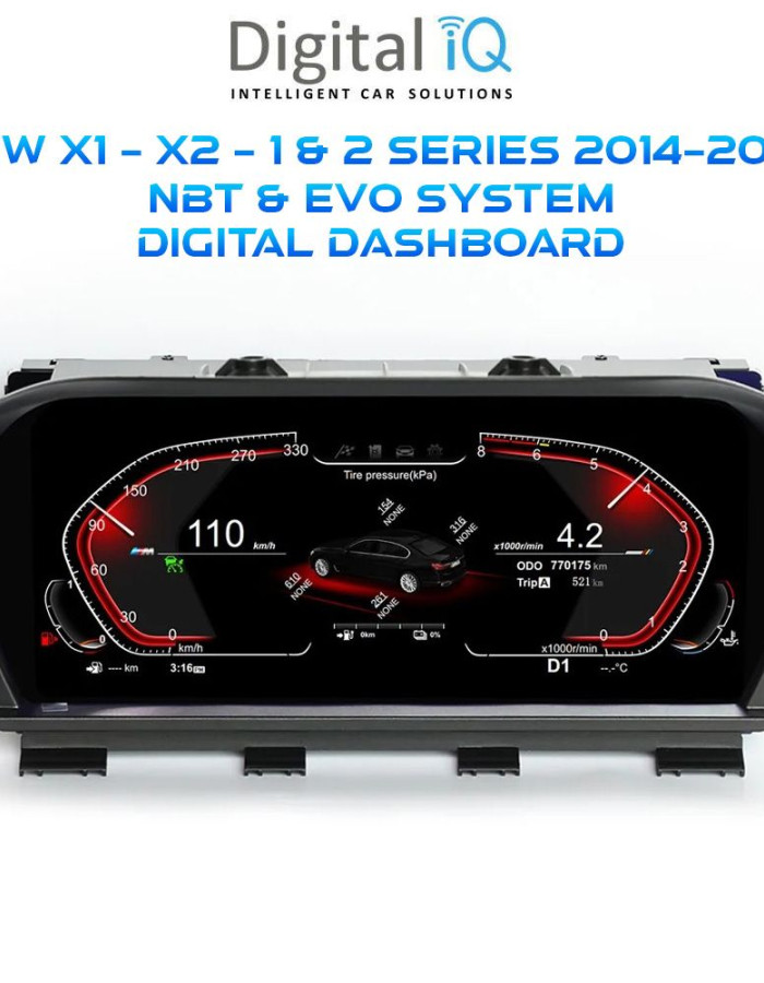 DIGITAL IQ DDD 943_DC (11in) DIGITAL CLUSTER for BMW 1 - 2 Series - X1 - X2 mod. 2014-2022