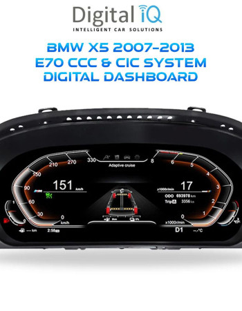 DIGITAL IQ DDD 976_DC (12.3in) DIGITAL CLUSTER for BMW X5 (E70) - X6 (E71) mod. 2007-2013 with CCC-CIC