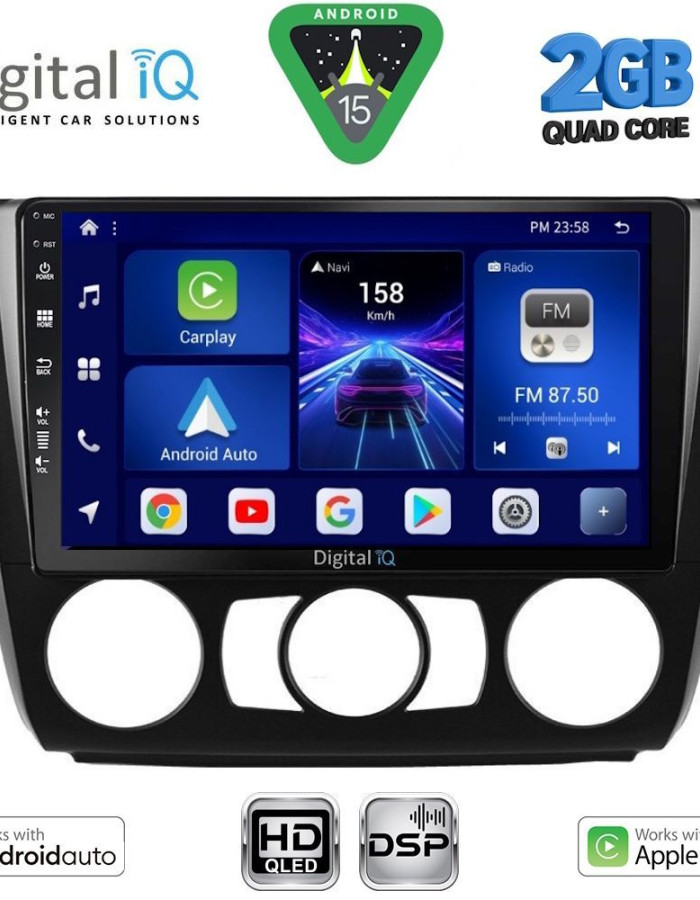 DIGITAL IQ BXC 3040_CPAA A/C (9inc) MULTIMEDIA TABLET for BMW S.1 E81-82-87-88 mod. 2004-2013
