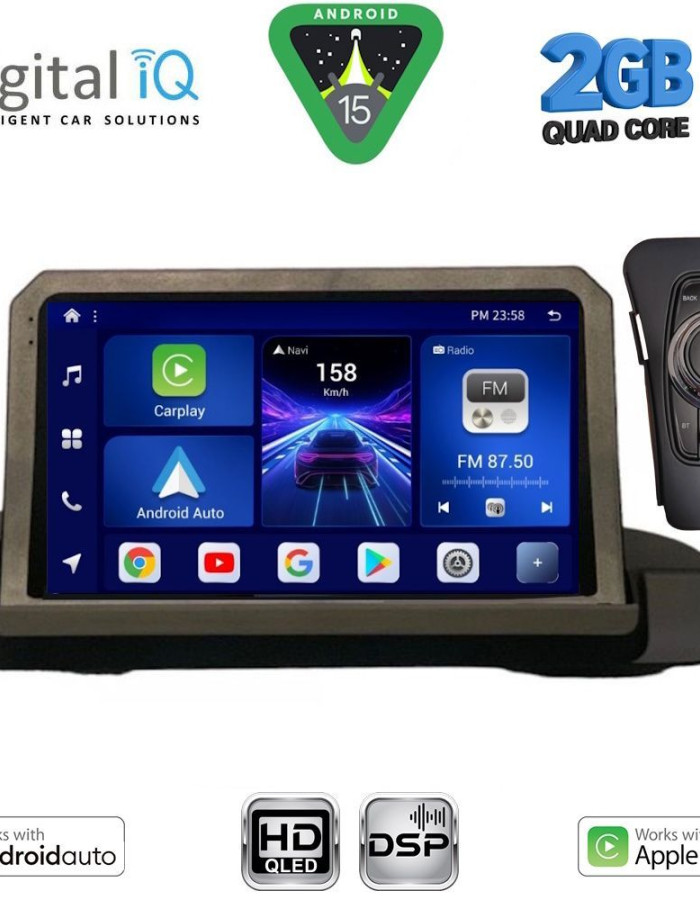 DIGITAL IQ BXC 3044_CPAA (9inc) MULTIMEDIA TABLET for BMW S.3 (E90-91-92) mod. 2005-2012