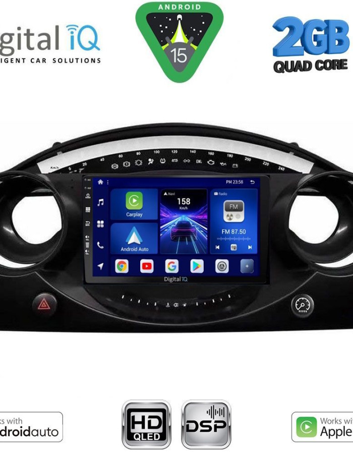 DIGITAL IQ BXC 3063_CPAA (9inc) MULTIMEDIA TABLET for MINI COOPER (R50-R52-R53) mod. 2000-2006