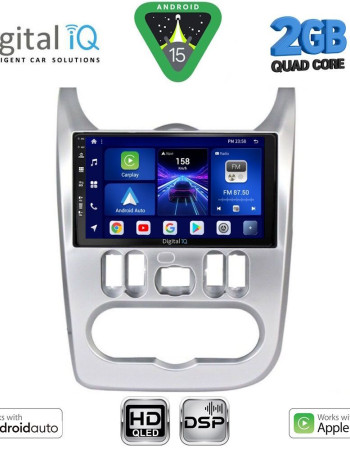 DIGITAL IQ BXC 3101SL_CPAA (9inc) MULTIMEDIA TABLET for DACIA DUSTER – LOGAN – SANDERO mod. 2006-2012 (SILVER)
