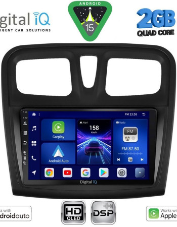 DIGITAL IQ BXC 3108SQ_CPAA (9inc) MULTIMEDIA TABLET for DACIA LOGAN – SANDERO mod. 2012-2019