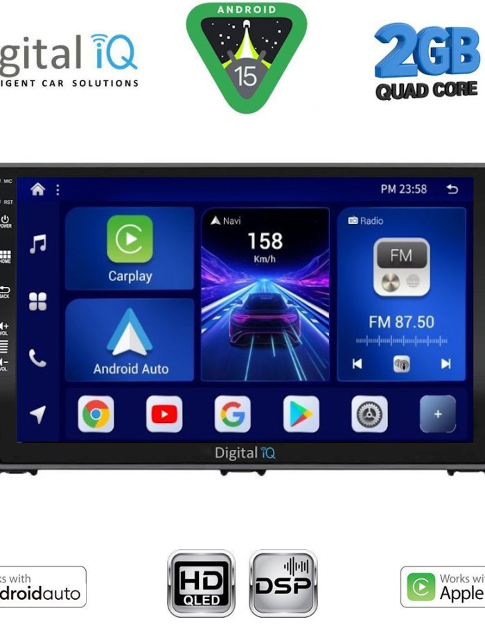 DIGITAL IQ BXC 3109_CPAA (9inc) MULTIMEDIA TABLET for DACIA LOGAN - SANDERO - JOGGER mod. 2020-2026
