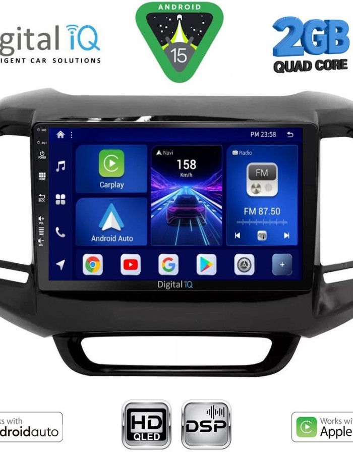 DIGITAL IQ BXC 3127_CPAA (9inc) MULTIMEDIA TABLET for FIAT TORO mod. 2017-2026