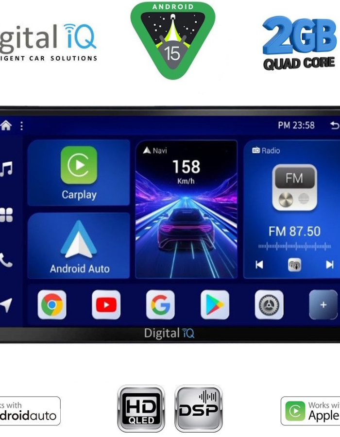 DIGITAL IQ BXC 3148_CPAA (9inc) MULTIMEDIA TABLET for FIAT TIPO mod. 2015-2023