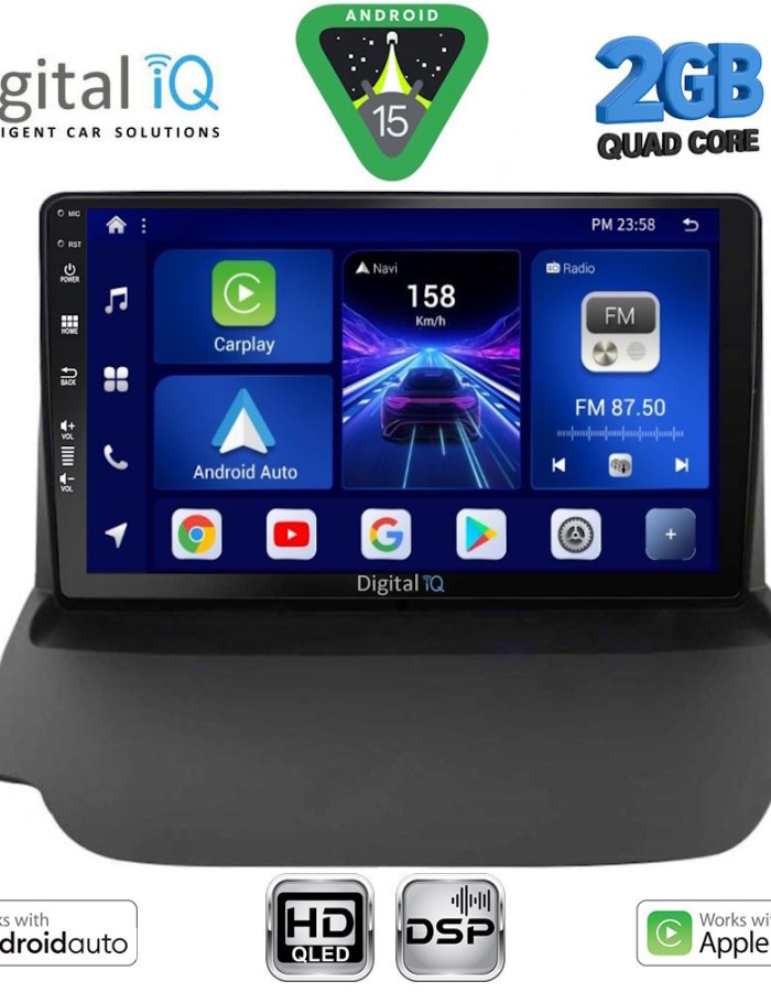 DIGITAL IQ BXC 3150_CPAA (9inc) MULTIMEDIA TABLET for FORD ECOSPORT mod. 2012-2018