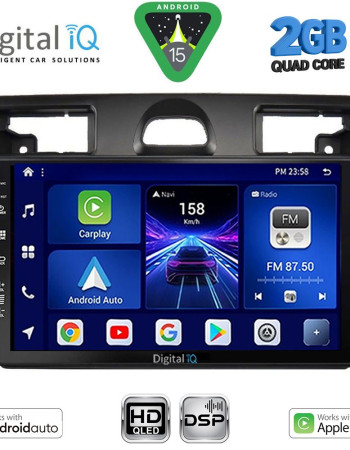 DIGITAL IQ BXC 3153SL_CPAA (9inc) MULTIMEDIA TABLET for FORD FIESTA mod. 2005-2008 (SILVER)