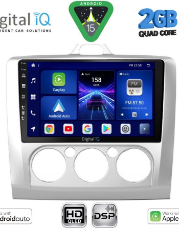 DIGITAL IQ BXC 3156SL_CPAA A/C (9inc) MULTIMEDIA TABLET for FORD FOCUS mod. 2005-2012 (SILVER)
