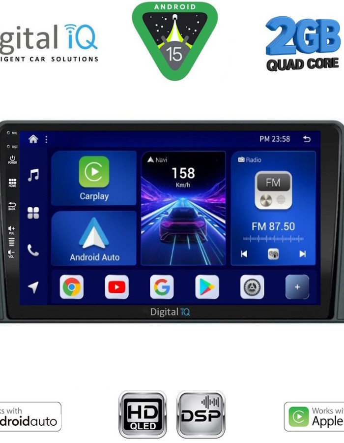 DIGITAL IQ BXC 3158_CPAA (9inc) MULTIMEDIA TABLET for FORD FOCUS mod. 2019-2025
