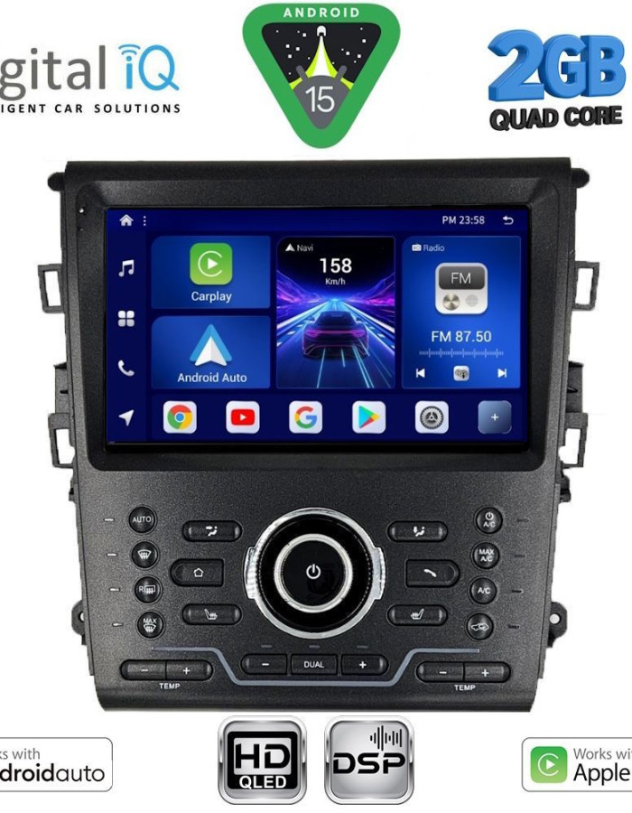 DIGITAL IQ BXC 3164_CPAA CLIMA (9inc) MULTIMEDIA TABLET for FORD MONDEO mod. 2014-2023
