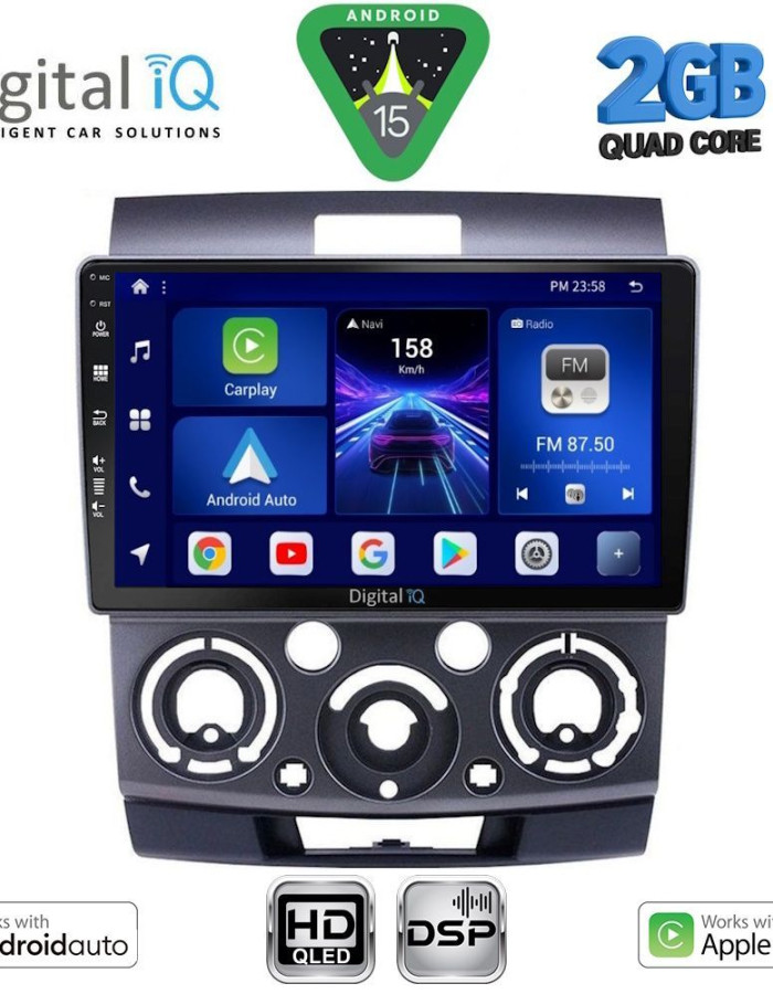 DIGITAL IQ BXC 3170_CPAA (9inc) MULTIMEDIA TABLET for FORD RANGER | MAZDA BT50 mod. 2006-2011