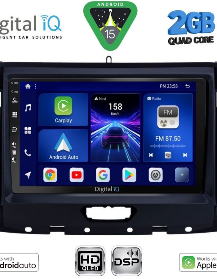 DIGITAL IQ BXC 3173_CPAA (9inc) MULTIMEDIA TABLET for FORD RANGER mod. 2018-2023