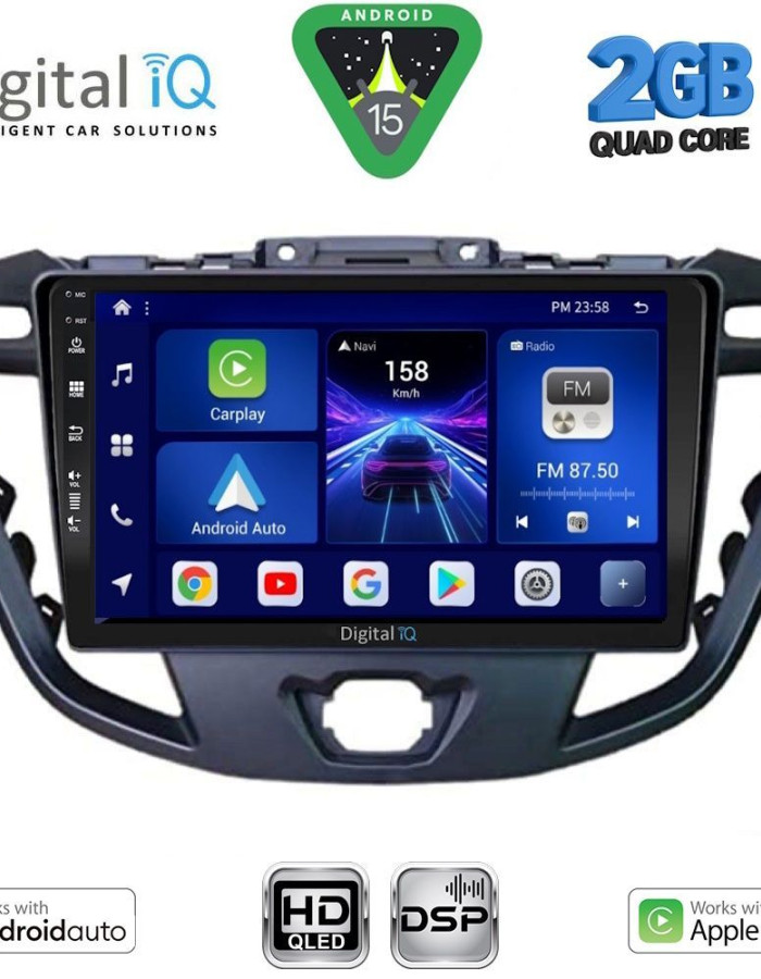 DIGITAL IQ BXC 3177_CPAA (9inc) MULTIMEDIA TABLET for FORD TRANSIT CUSTOM | TOURNEO CUSTOM mod. 2013-2019