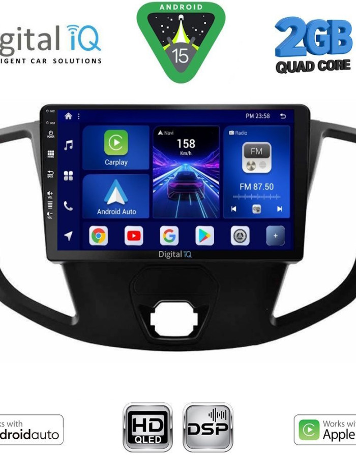 DIGITAL IQ BXC 3179_CPAA (9inc) MULTIMEDIA TABLET for FORD TRANSIT mod. 2014-2020