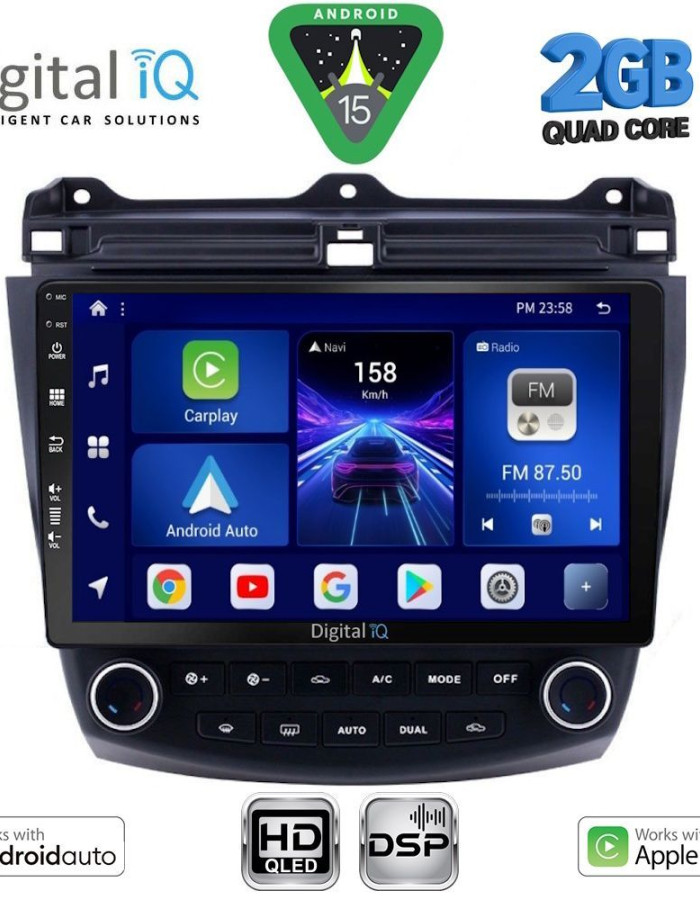 DIGITAL IQ BXC 3182_CPAA (10inc) MULTIMEDIA TABLET for HONDA ACCORD mod. 2003-2007