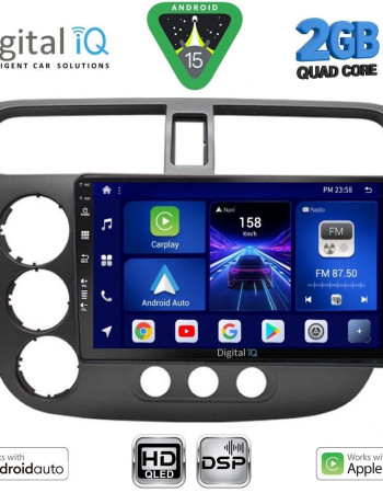 DIGITAL IQ BXC 3187_CPAA (9inc) MULTIMEDIA TABLET for HONDA CIVIC 4D mod. 2001-2006