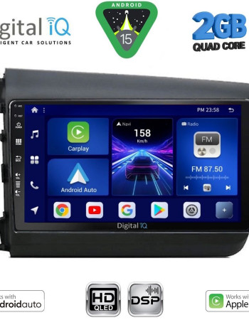 DIGITAL IQ BXC 31904D_CPAA (9inc) MULTIMEDIA TABLET for HONDA CIVIC 4Doors mod. 2012-2016