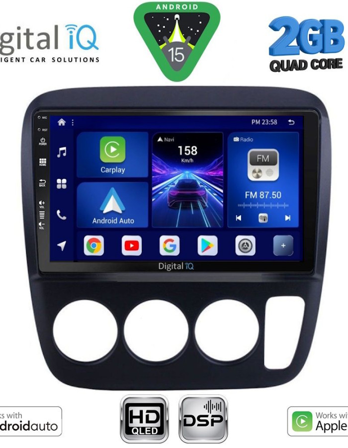DIGITAL IQ BXC 3196_CPAA A/C (9inc) MULTIMEDIA TABLET for HONDA CRV mod. 1996-2006