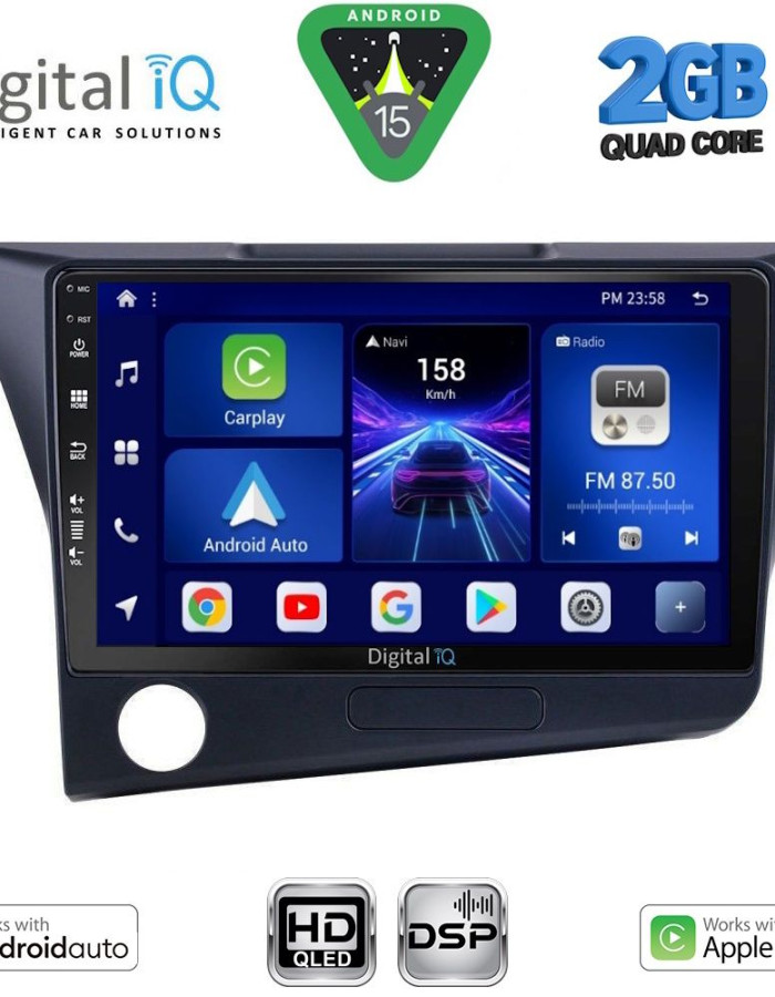 DIGITAL IQ BXC 3203_CPAA (9inc) MULTIMEDIA TABLET for HONDA CRZ mod. 2010-2016