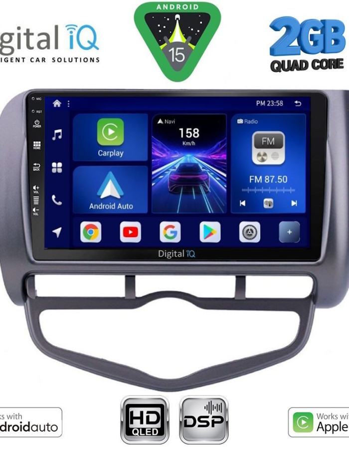 DIGITAL IQ BXC 3210_CPAA CLIMA (9inc) MULTIMEDIA TABLET for HONDA JAZZ mod. 2002-2008