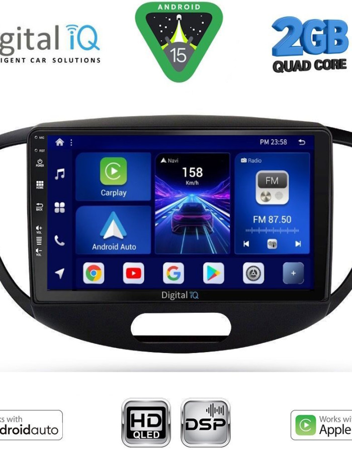 DIGITAL IQ BXC 3223_CPAA (9inc) MULTIMEDIA TABLET for HYUNDAI i10 mod. 2008-2013