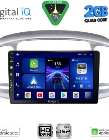 DIGITAL IQ BXC 3249SL_CPAA (9inc) MULTIMEDIA TABLET for HYUNDAI ACCENT mod. 2005-2012 (SILVER)
