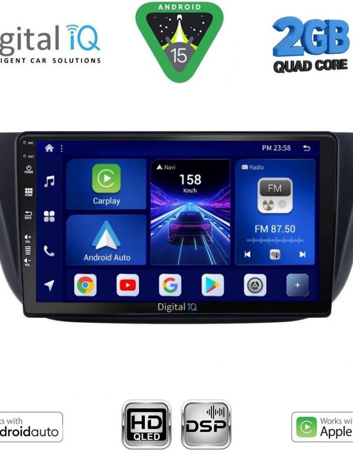 DIGITAL IQ BXC 3265_CPAA (9inc) MULTIMEDIA TABLET for IVECO DAILY mod. 2014-2024