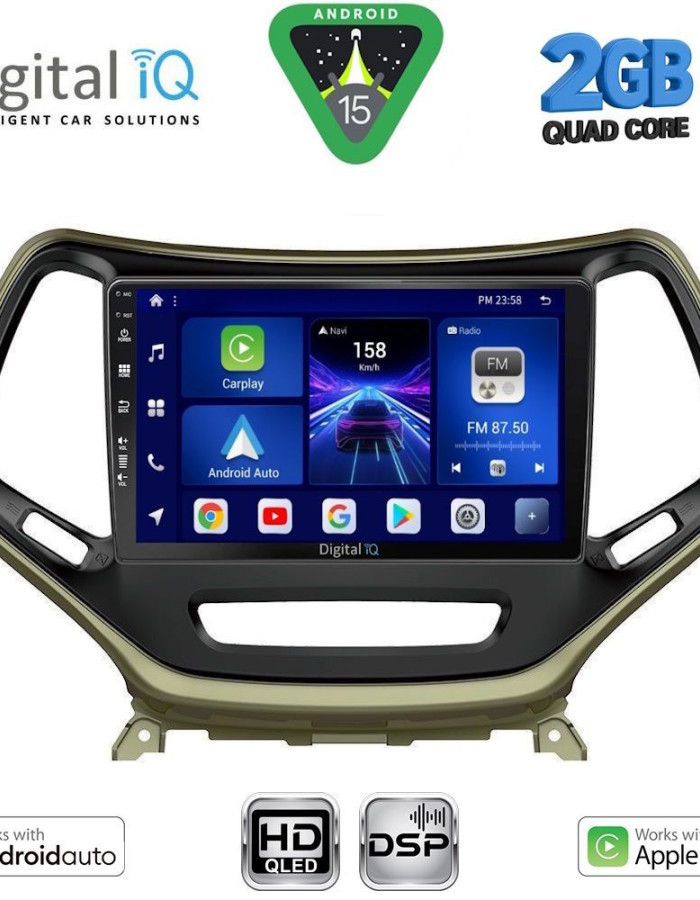 DIGITAL IQ BXC 3273_CPAA (10inc) MULTIMEDIA TABLET for JEEP CHEROKEE  mod. 2014-2024
