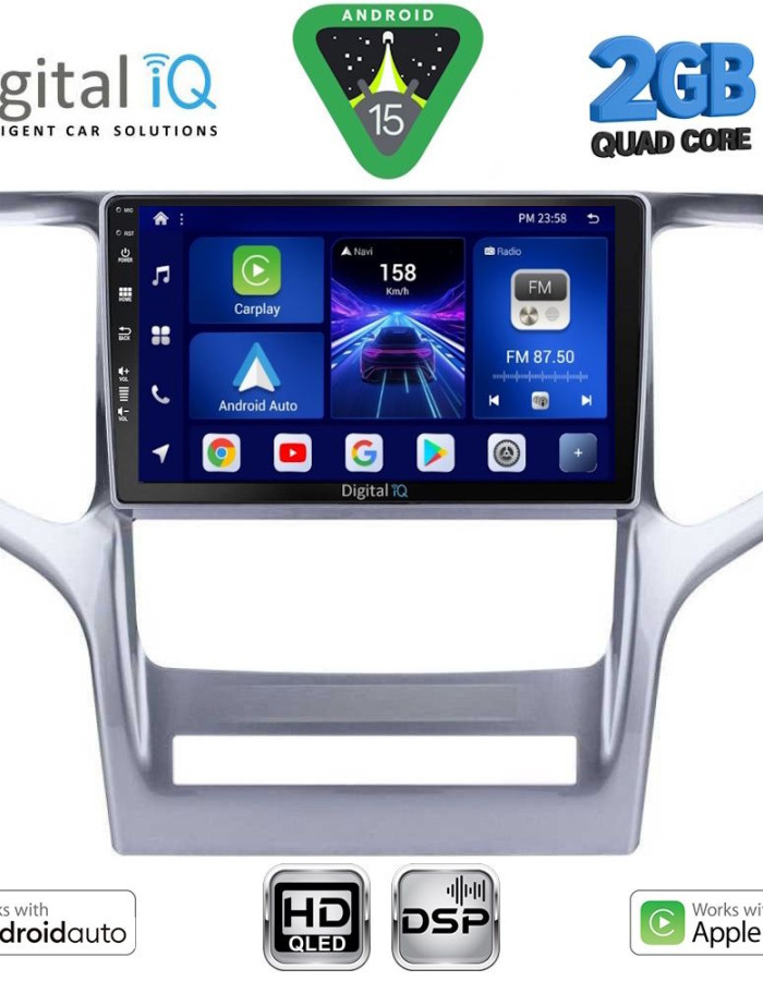 DIGITAL IQ BXC 3282_CPAA (9inc) MULTIMEDIA TABLET for JEEP GRAND CHEROKEE mod. 2011-2014