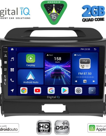 DIGITAL IQ BXC 3325_CPAA (9inc) MULTIMEDIA TABLET for KIA SPORTAGE mod. 2010-2015