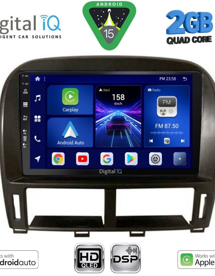 DIGITAL IQ BXC 3343_CPAA (9inc) MULTIMEDIA TABLET for LEXUS LS 430 – XF 430 mod. 2000-2006