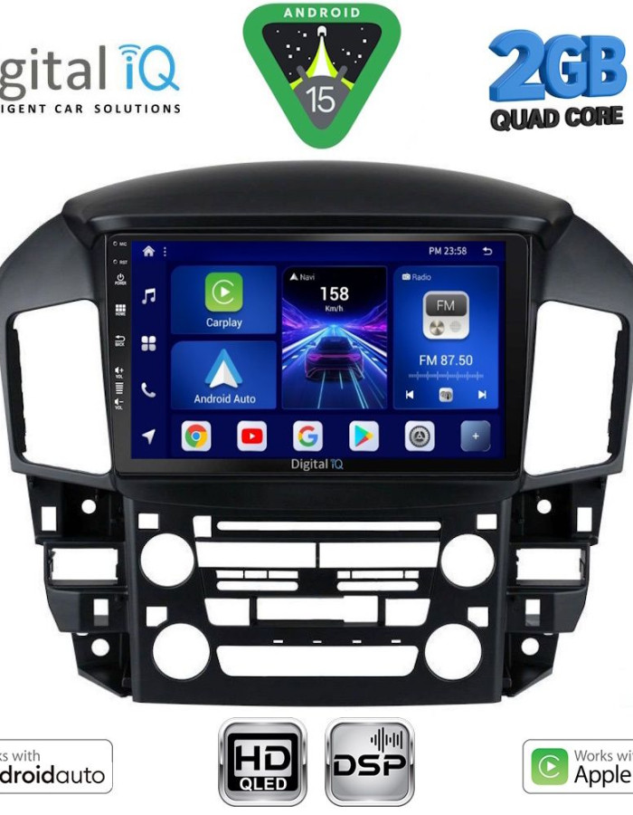 DIGITAL IQ BXC 3344_CPAA (9inc) MULTIMEDIA TABLET for LEXUS RX 300 mod. 1998-2003