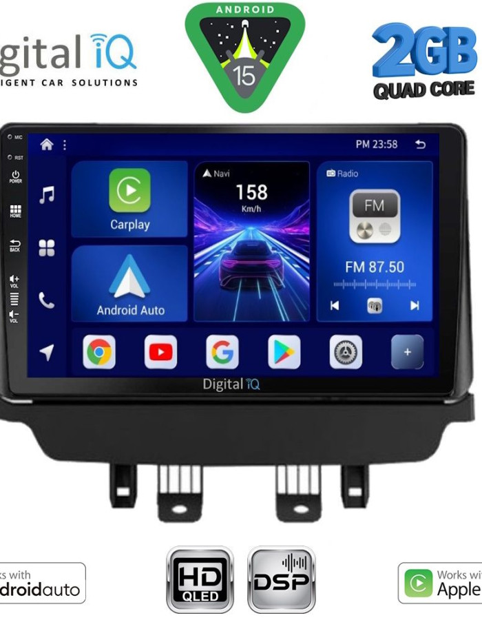 DIGITAL IQ BXC 3384_CPAA (9inc) MULTIMEDIA TABLET for MAZDA CX3 mod. 2014-2023