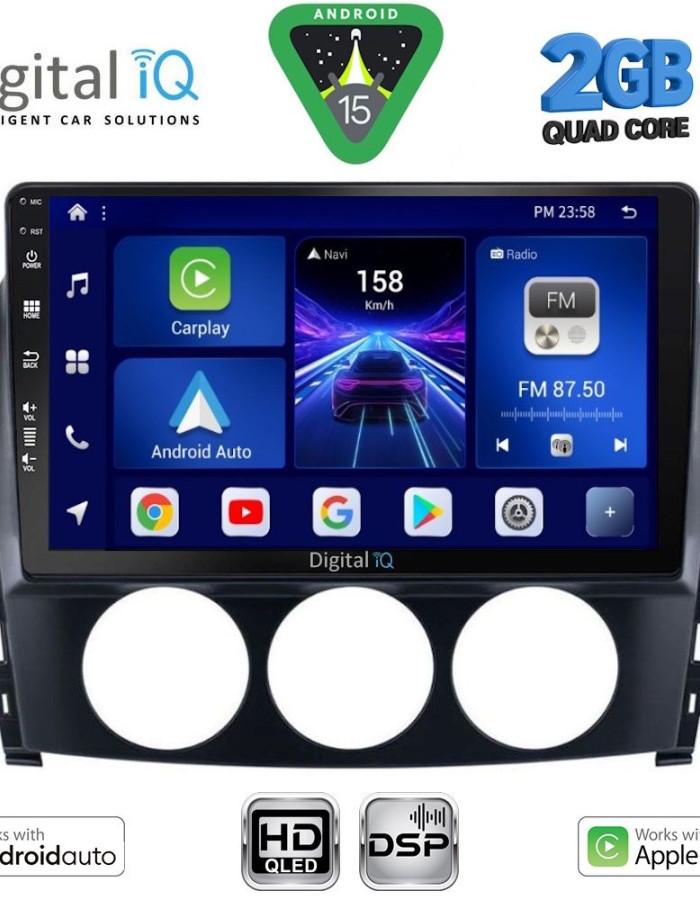 DIGITAL IQ BXC 3392_CPAA (9inc) MULTIMEDIA TABLET for MAZDA MX5 mod. 2005-2015