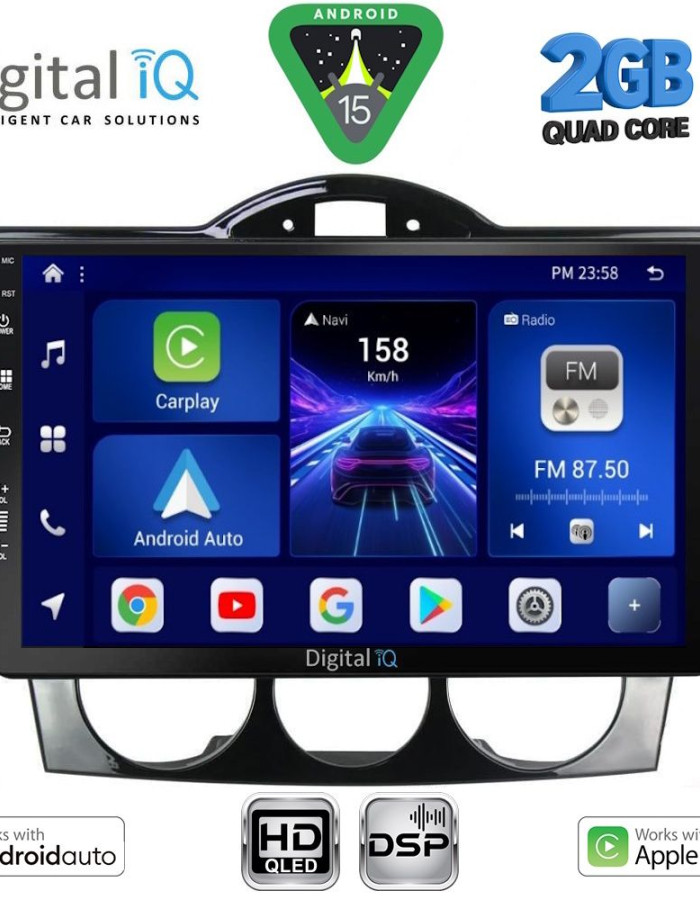 DIGITAL IQ BXC 3394_CPAA (9inc) MULTIMEDIA TABLET for MAZDA RX8 mod. 2001-2008