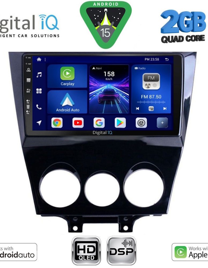 DIGITAL IQ BXC 3395_CPAA (9inc) MULTIMEDIA TABLET for MAZDA RX8 mod. 2008-2012