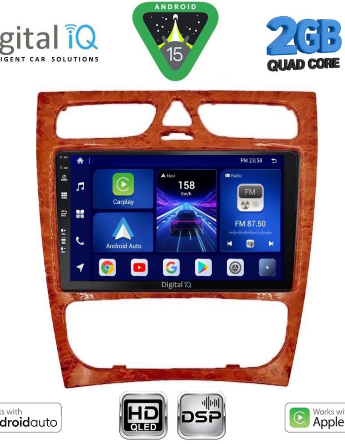DIGITAL IQ BXC 3402CH_CPAA (9inc) MULTIMEDIA TABLET for MERCEDES C (W203) mod. 1999-2004