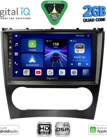 DIGITAL IQ BXC 3404_CPAA (9inc) MULTIMEDIA TABLET for MERCEDES C – CLK (W203-209) mod. 2004-2008