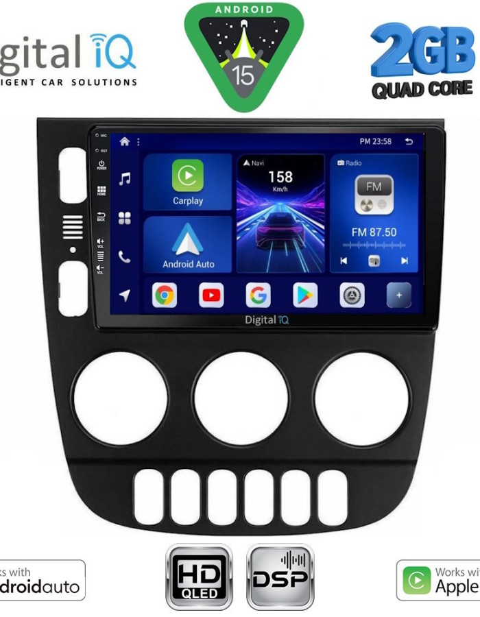 DIGITAL IQ BXC 3413_CPAA (9inc) MULTIMEDIA TABLET for MERCEDES ML (W163) mod. 2002-2005