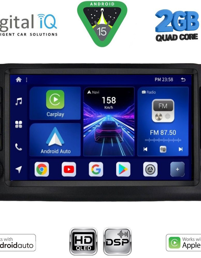 DIGITAL IQ BXC 3416_CPAA (9inc) MULTIMEDIA TABLET for MERCEDES ML (W164) – GL (X164) mod. 2005-2011