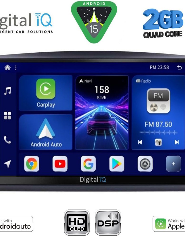 DIGITAL IQ BXC 3421_CPAA (10inc) MULTIMEDIA TABLET for MERCEDES VITO – VIANO (W447) mod. 2015-2022