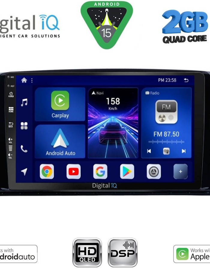 DIGITAL IQ BXC 3422_CPAA (9inc) MULTIMEDIA TABLET for MERCEDES R (W251) mod. 2006-2015