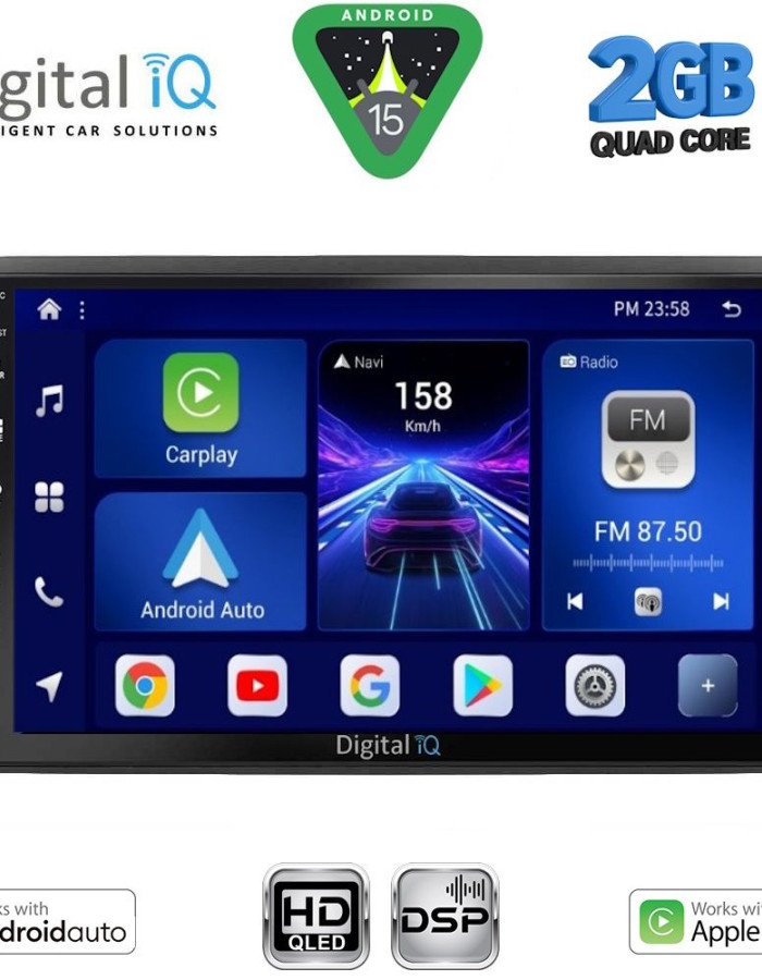 DIGITAL IQ BXC 3450_CPAA (10inc) MULTIMEDIA TABLET for NISSAN NAVARA D22 mod. 1998-2004
